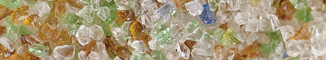 Photo of crushed glass grit